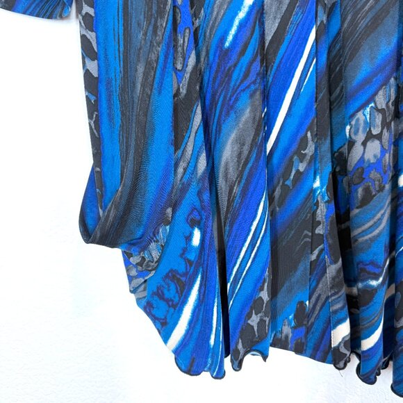 Joseph Ribkoff Black Blue Dress Mini Tunic Medium - Picture 5 of 8